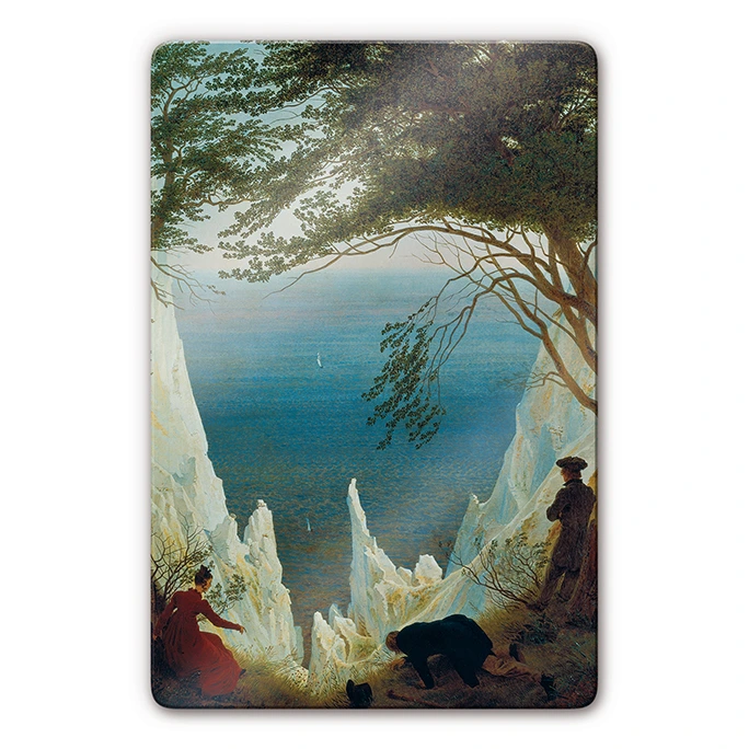 Tableau en verre Friedrich - Falaises de craie 