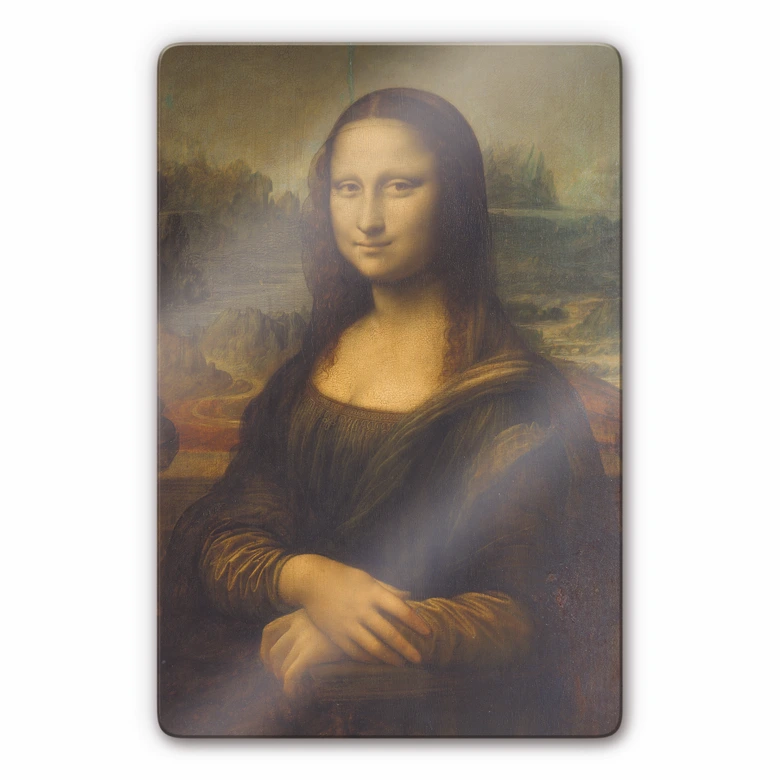 Glasbild da Vinci - Mona Lisa 
