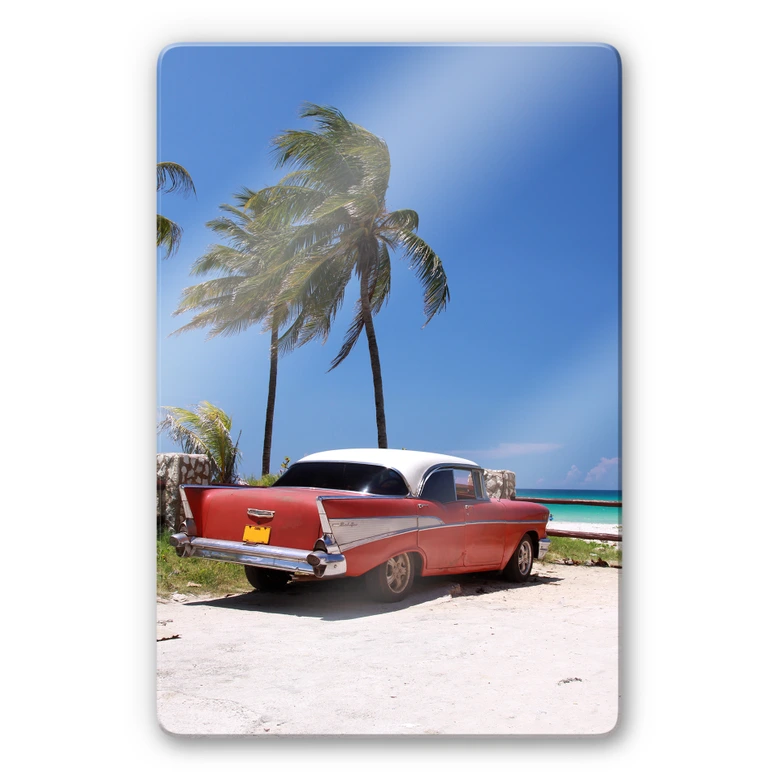 Glasbild Cuba Cabrio 