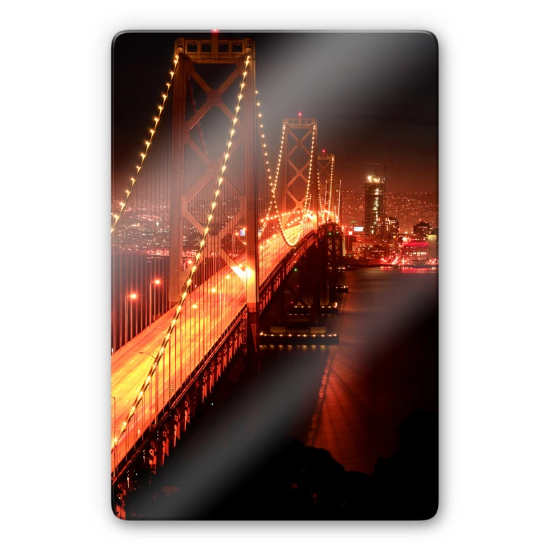 Glasbild Lights in San Francisco 