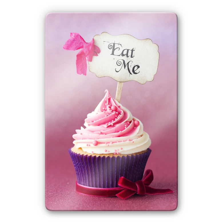 Glasbild Eat me! 