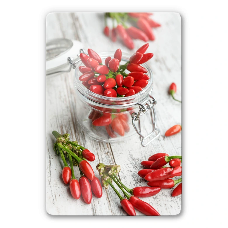 Glasbild Hot Chili 