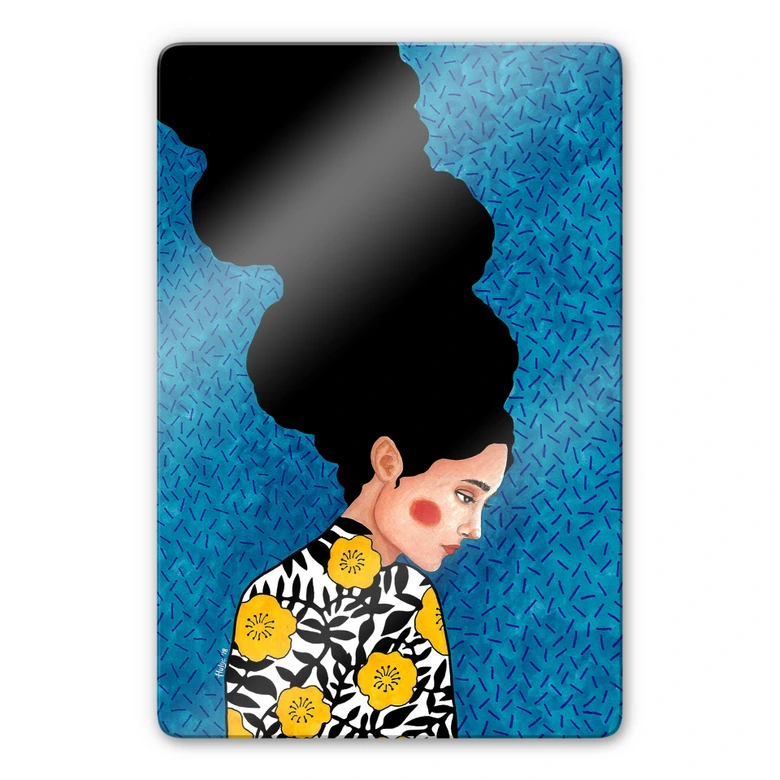 Glasbild Hülya - Die Sonne im Herzen 