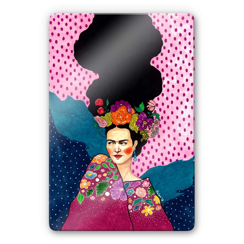 Glasbild Hülya - Frida 