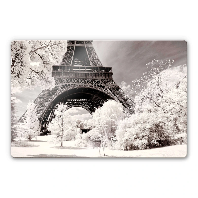 Glasbild Hugonnard - Winterfeeling in Paris 