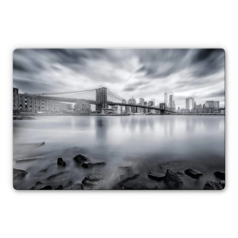 Glasbild Javier - Brooklyn Bridge 