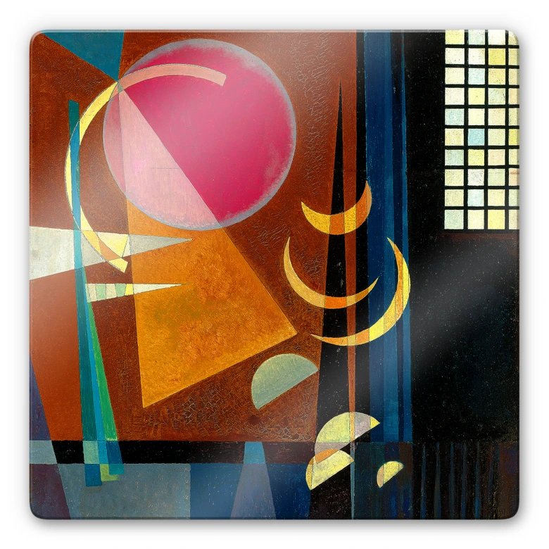 Glasbild Kandinsky - Scharf und ruhig 