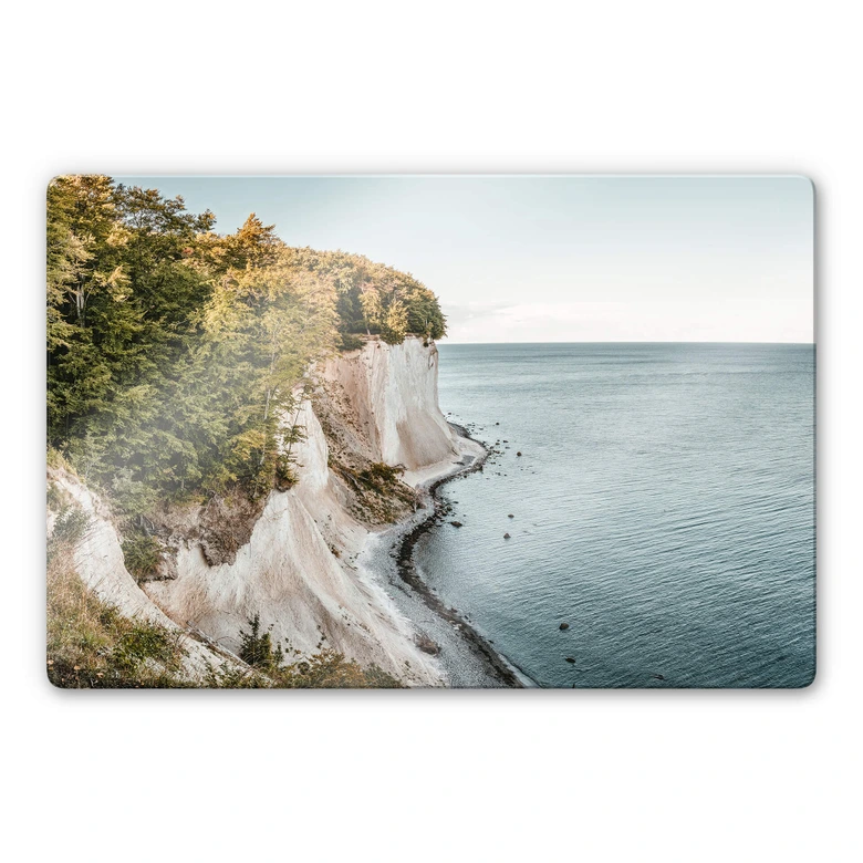 Glasbild Königsstuhl auf Rügen 