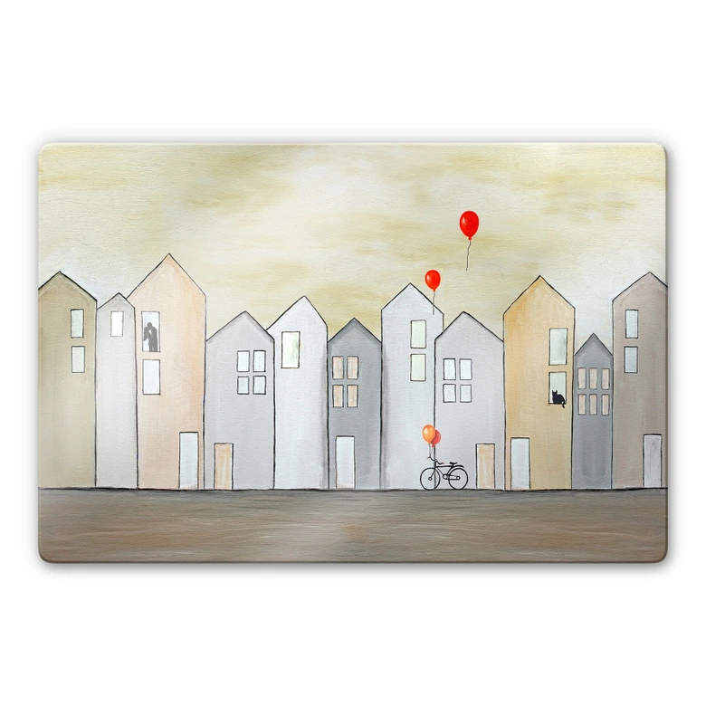 Glasbild Melz - Streetlife 