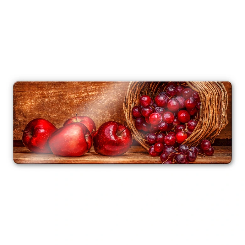 Glasbild Perfoncio - Rote Früchte - Panorama 