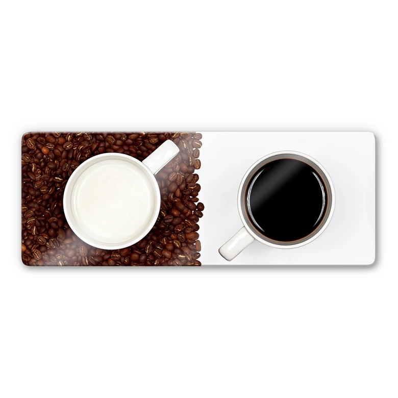 Glasbild Lavsen - White Espresso - Panorama 