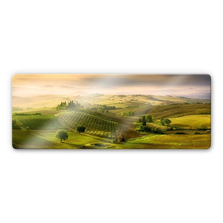 Glasbild Bratkovic - Podere Belvedere - Panorama 