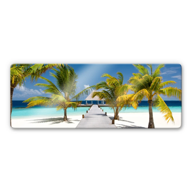 Glasschilderijen Weg naar Paradijs - panorama 