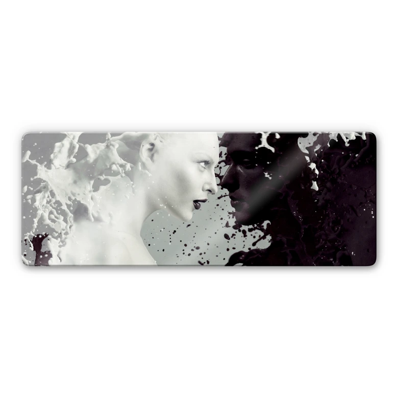 Tableau en verre - Milk & Coffee - Panorama 