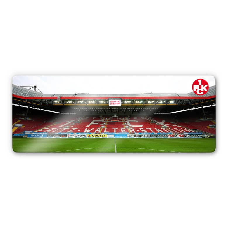 Glasbild 1. FC Kaiserslautern Stadion Tribüne - Panorama 