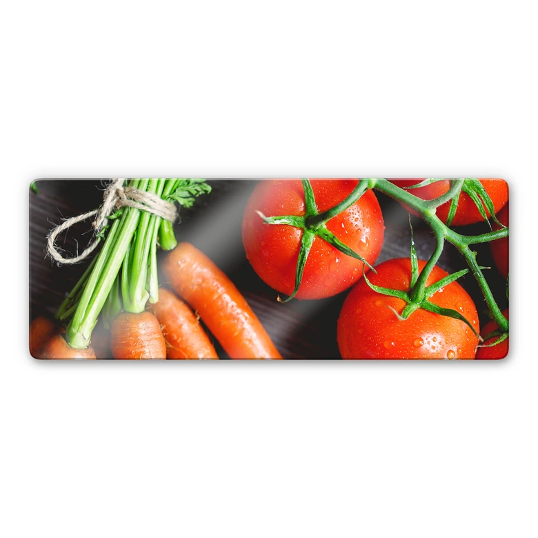 Glasbild Fresh Cooking - Panorama 