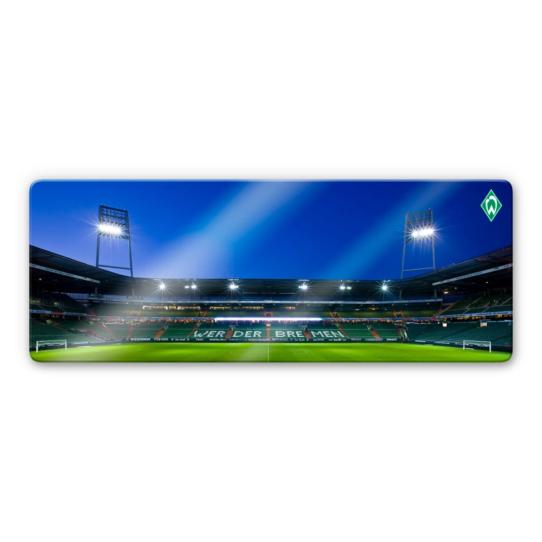 Glasbild Werder Bremen Weserstadion Tribüne Panorama 