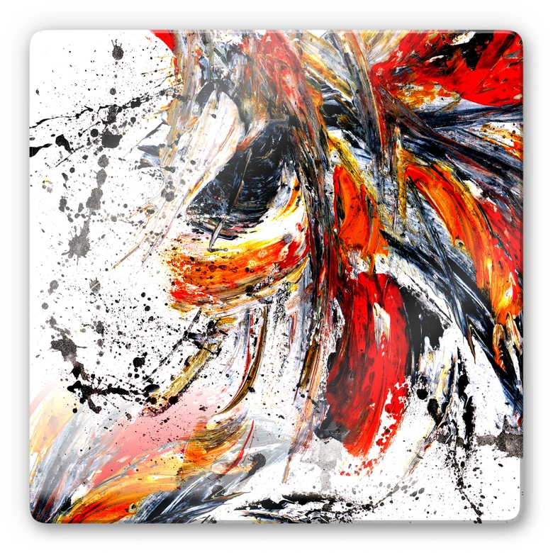 Glasbild Niksic - Innere Eruption 