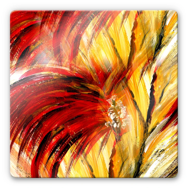 Glasbild Niksic - Schwungvoll 