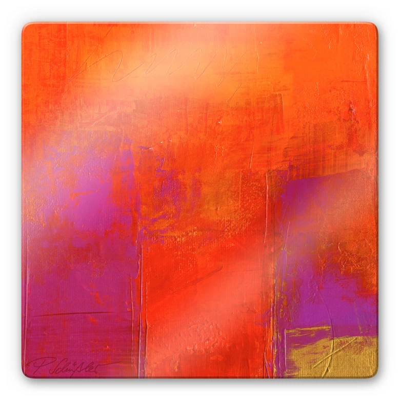 Glasbild Schüßler - Magenta-Energy 