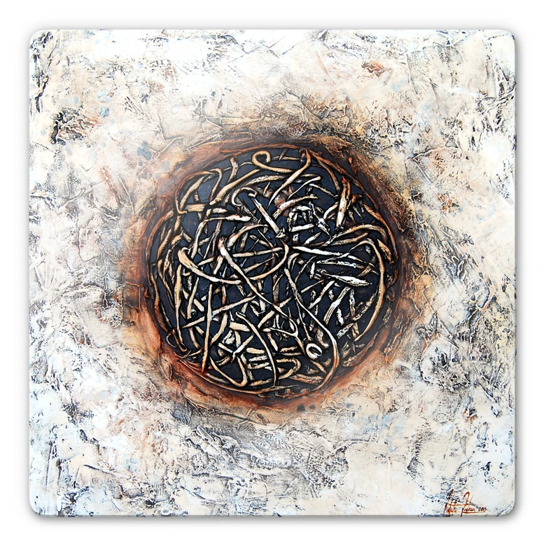 Glasbild Fedrau - Kubik 02 