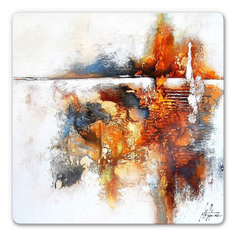 Glasbild Fedrau - In Gedanken 