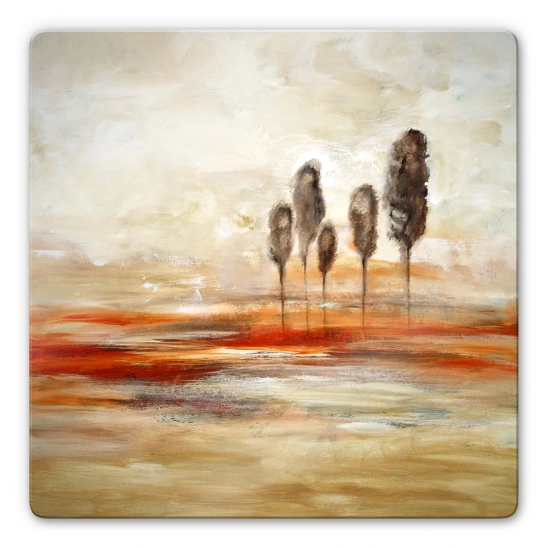 Glasbild Melz - Increase - quadratisch 