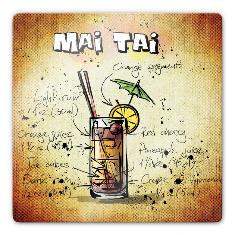 Glasbild Mai Tai - Rezept 