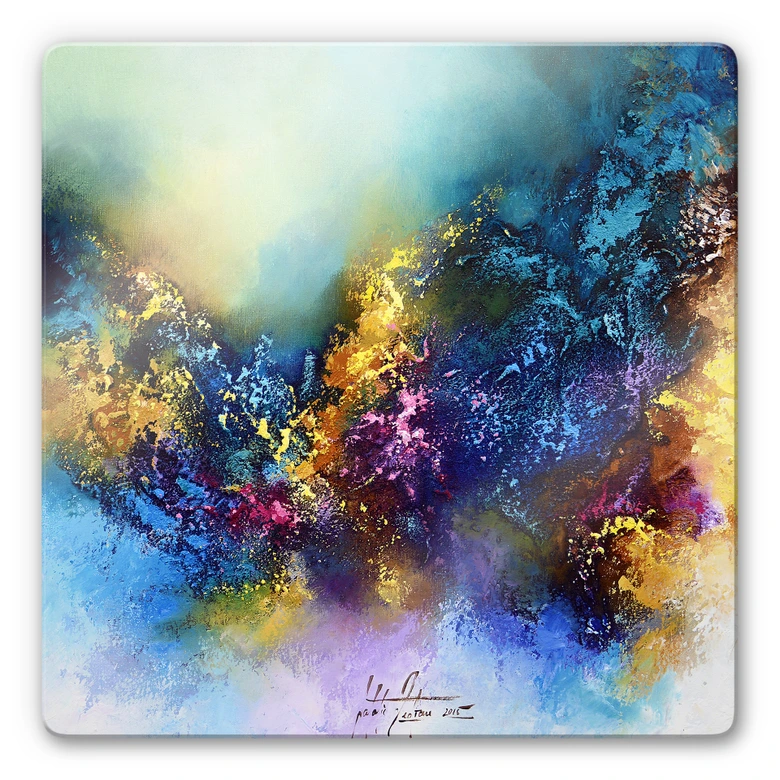 Glasbild Fedrau - Polarlicht 01 