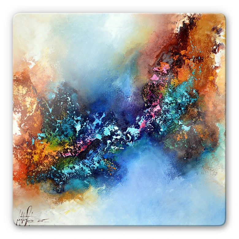 Glasbild Fedrau - Polarlicht 02 