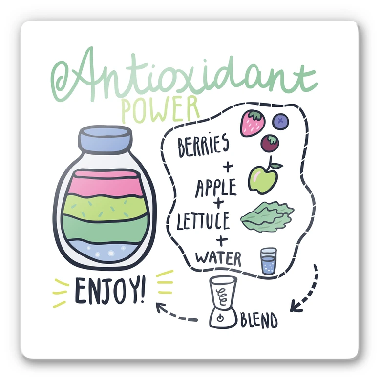 Glasbild Smoothie - quadratisch 