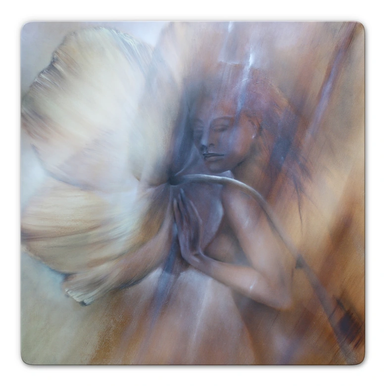 Glasbild Schmucker - Die Berührung 