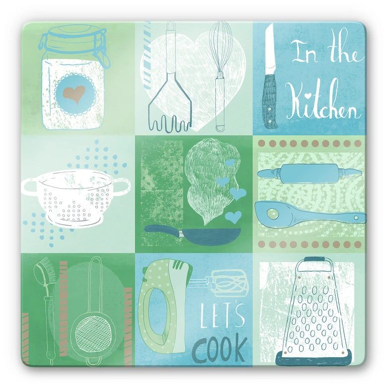 Glasbild Loske - In the Kitchen 