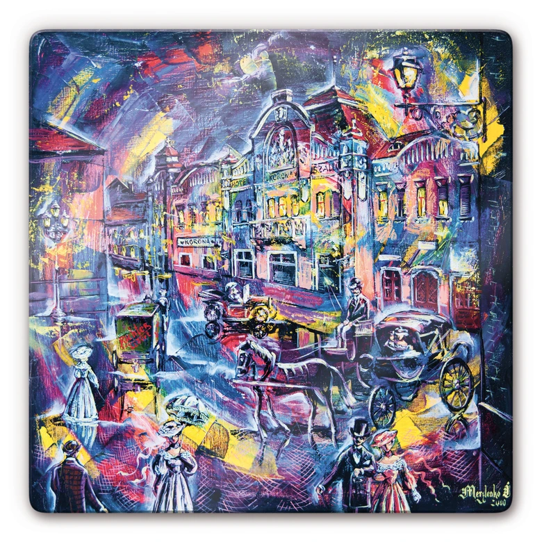 Glasbild City of Night 