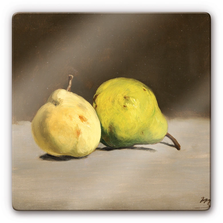 Tableau en verre - Manet - Deux poires 