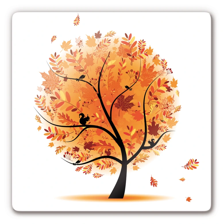 Autumn Tree 1 Glass art 