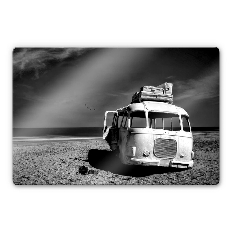 Tableau sur verre Depaepe - Beached Bus 