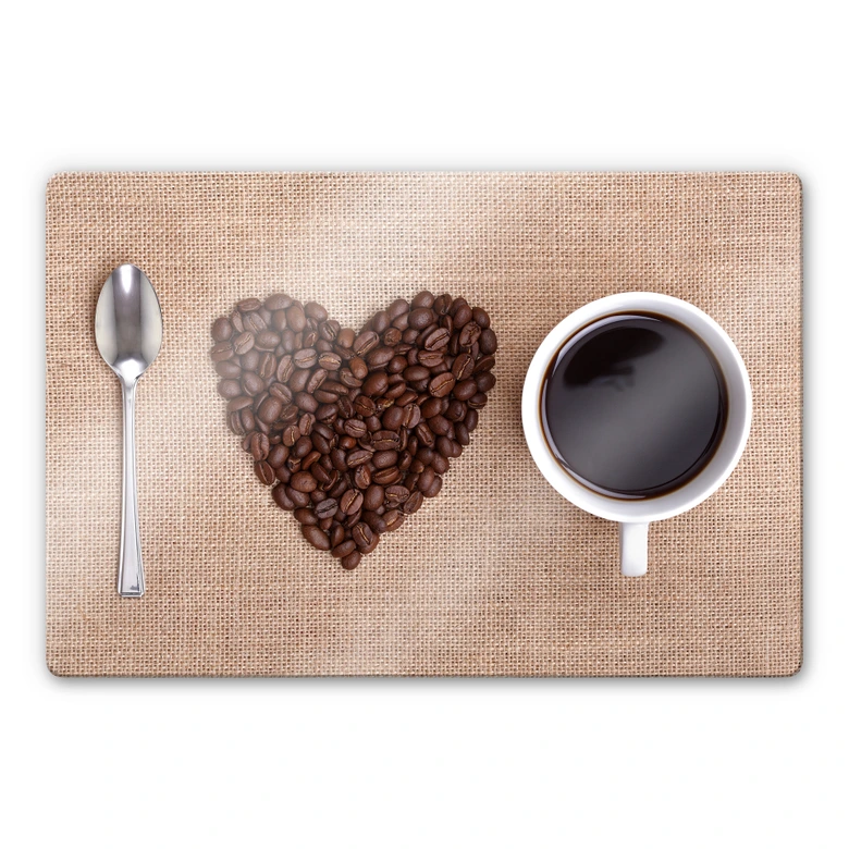 Glasbild I love Coffee 