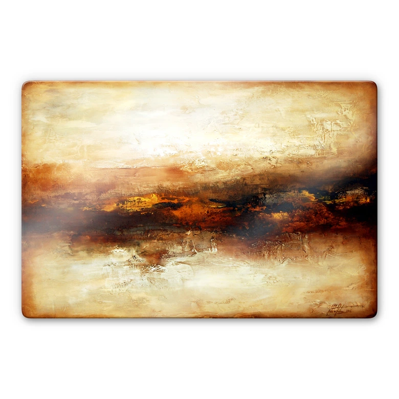 Glasbild Fedrau - Land 