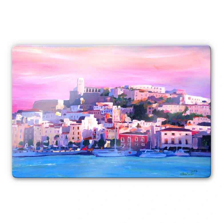 Glasbild Bleichner - Ibiza-The Pearl of the Mediterranean 