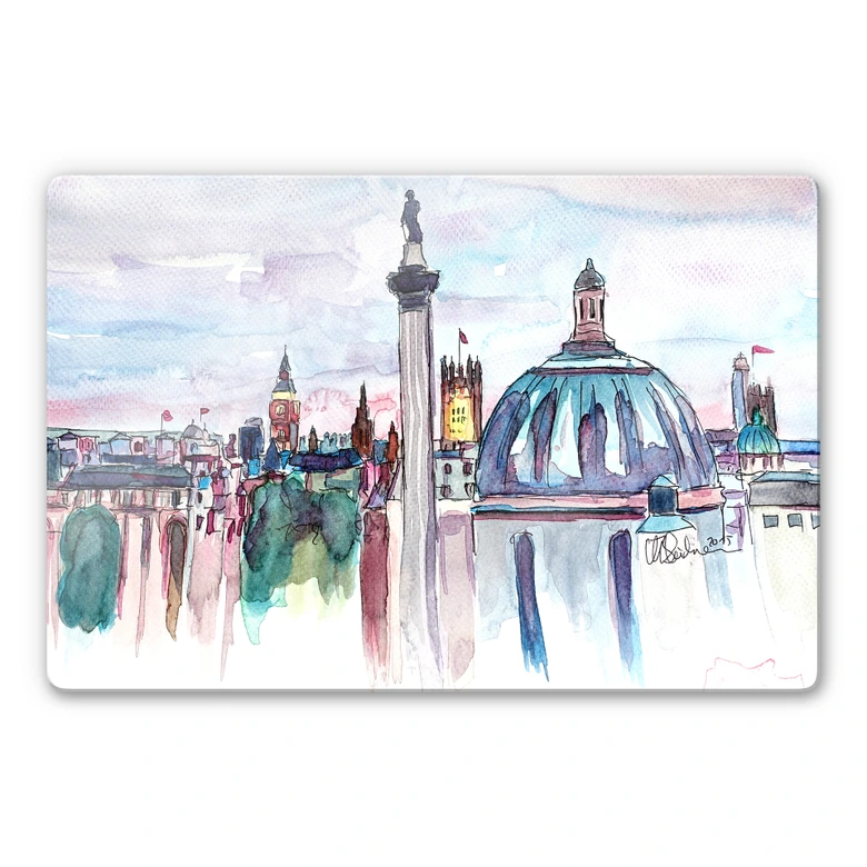 Glasbild Bleichner - London Skyline 
