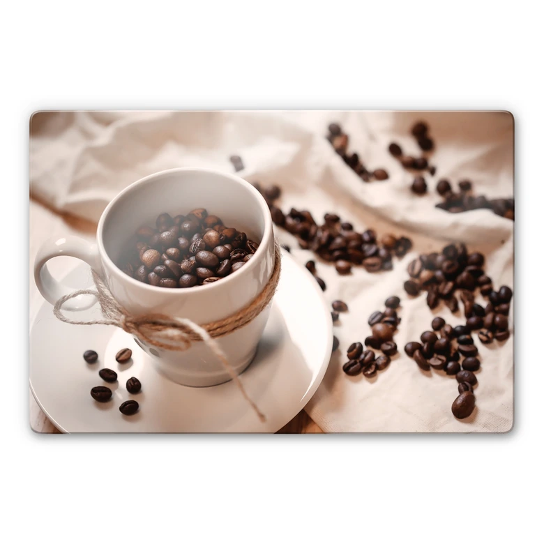 Glasbild Kaffee Zauber 