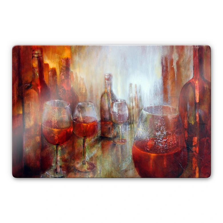 Glasbild Schmucker - Später Burgunder 