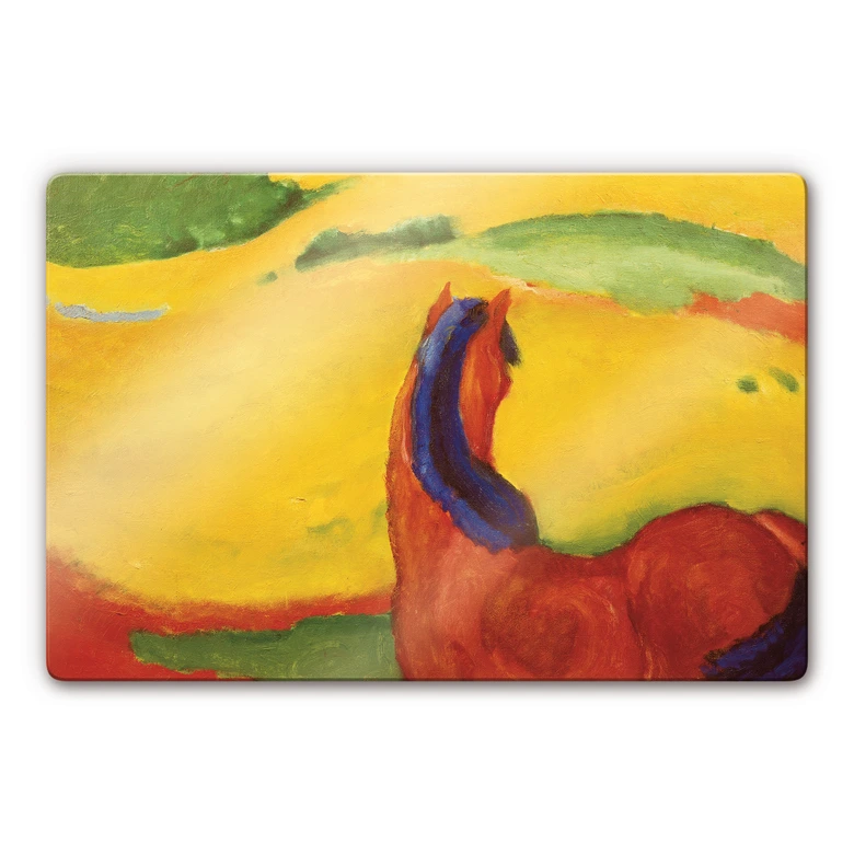 Marc - Horse in a Landscape Glass art 