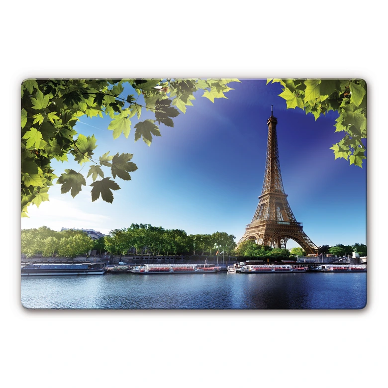 Tableau en verre - Un été à Paris 