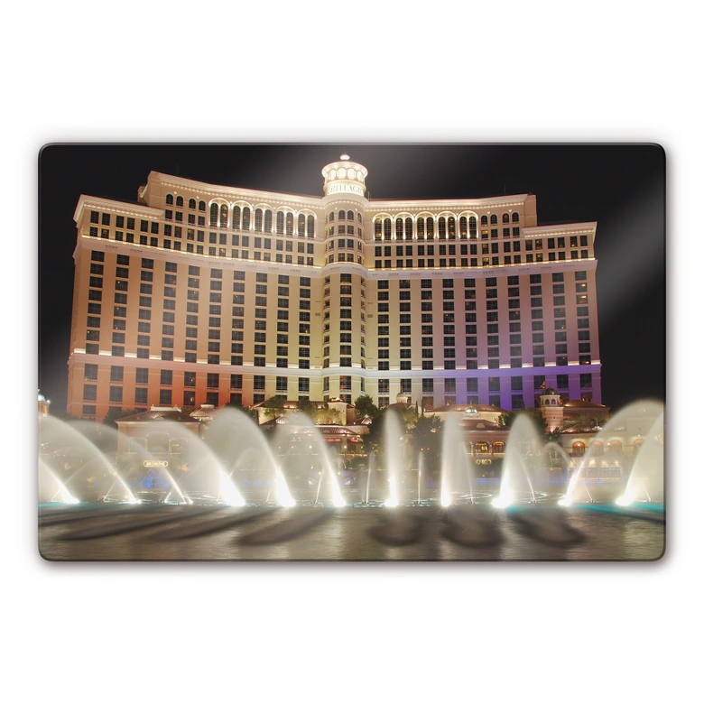 Glasbild Las Vegas Bellagio 