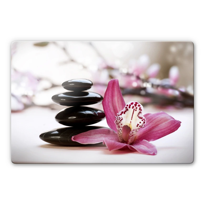 Glasschilderijen Orchidee 