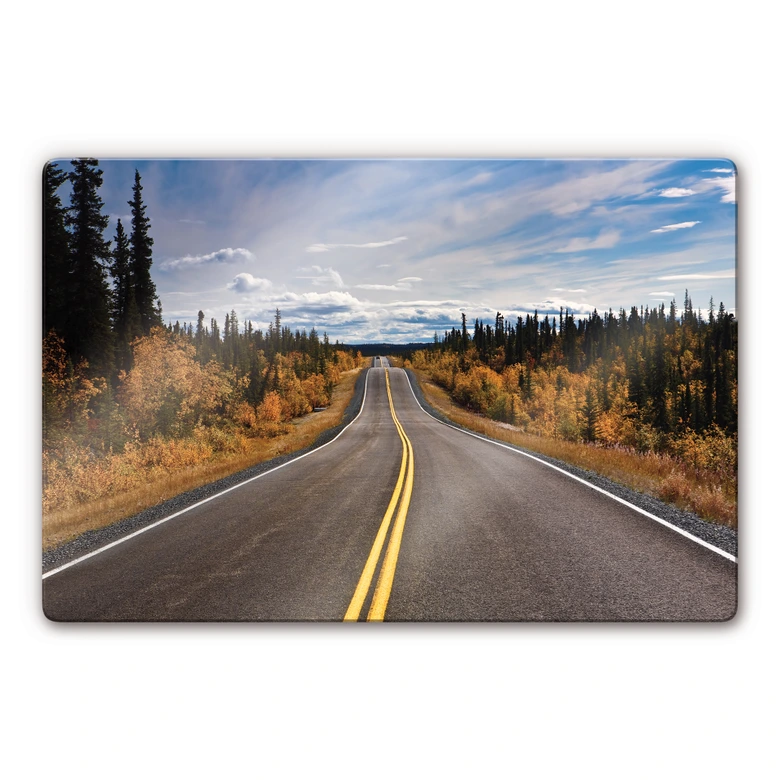 Glasbild Road Trip 