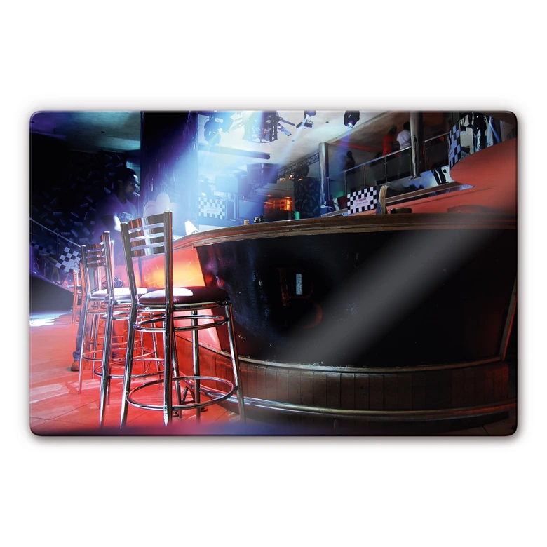Glasbild Partyroom 