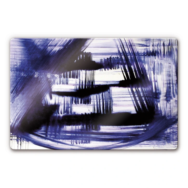 Glasbild Preussisch Blau 